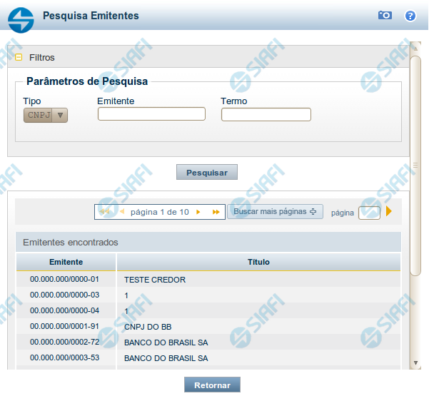 Lupa: Emitente do Documento Hábil