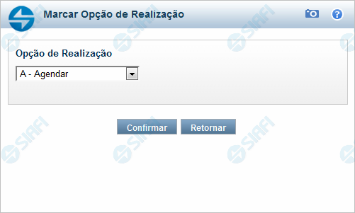 GERCOMP - Marcar Opção de Realização