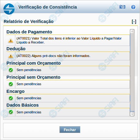 Verificar Consistência