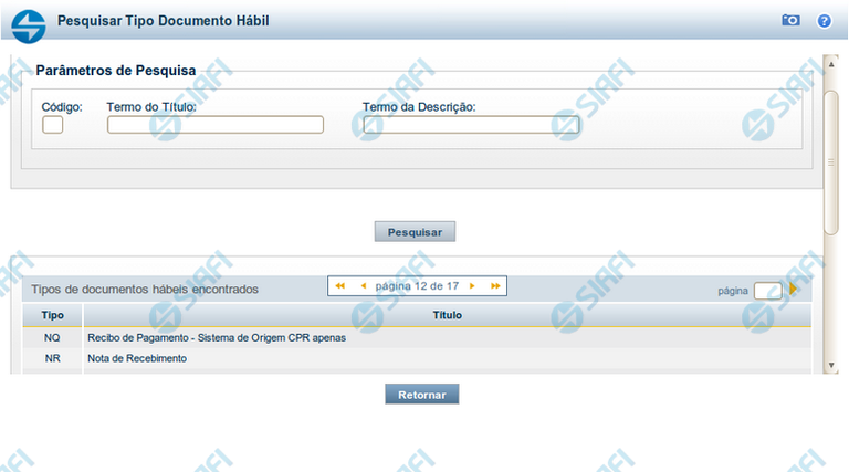 Lupa: Tipo de Documento Hábil