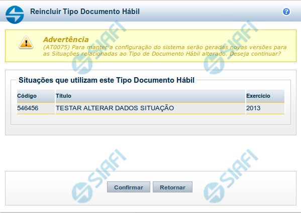 Avaliar Impacto de Reinclusão de Tipo de Documento Hábil