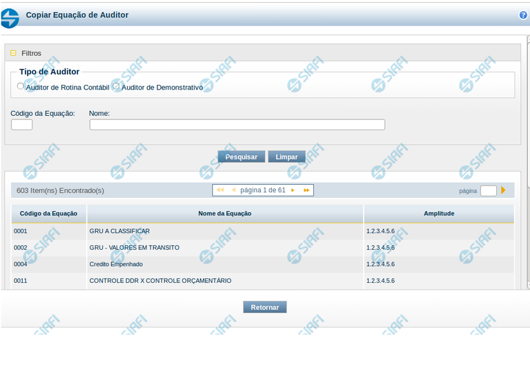 Copiar Equação de Auditor