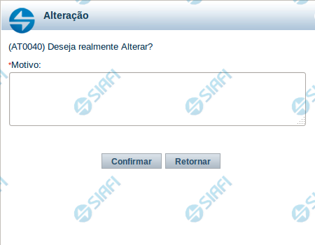 Confirmar Operação