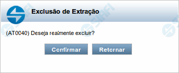 Confirmar Exclusão da Solicitação de Extração de Dados