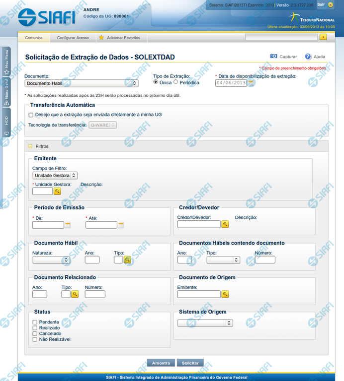 Filtros - Documento Hábil