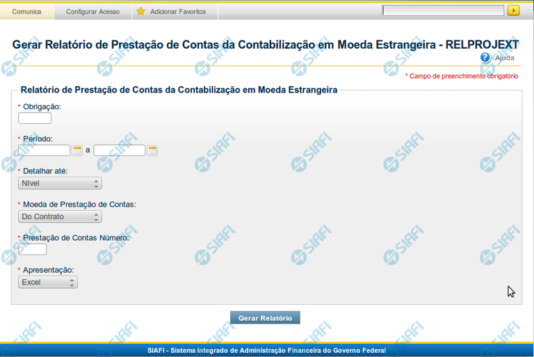 RELPROJEXT - Projetos Externos