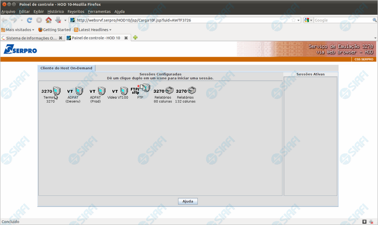 Painel de Controle do HOD
